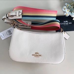 Coach Jes Baguette Crossbody Chalk/Goldie